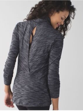 Lululemon Athletica Charcoal Long Sleeve Turtleneck